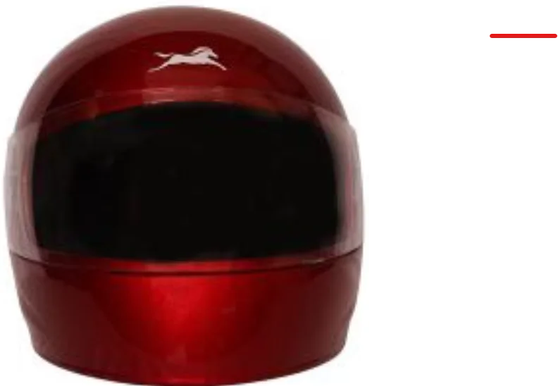 TVS Helmet Full Face Aim Eco Red for Men and Women | Premium Safety & Style