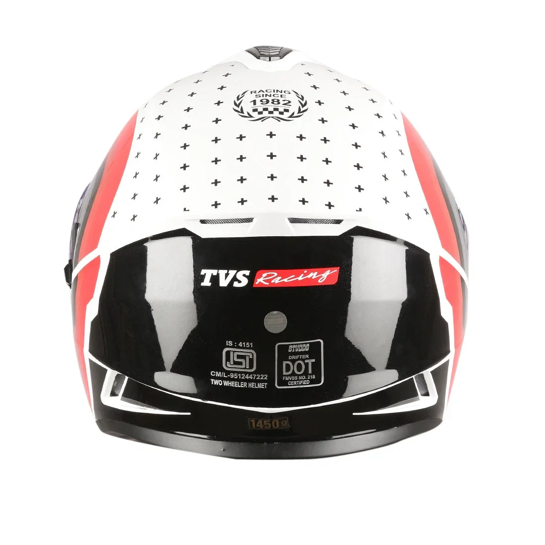 TVS Racing Phantom Series Full Face Helmet for Men | DOT & ISI Certified