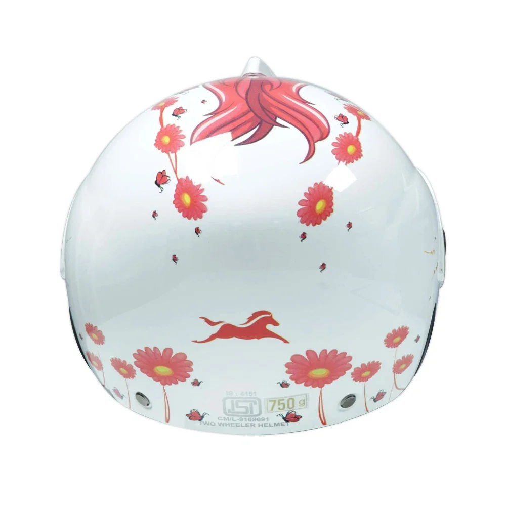 TVS Kids HF Rosy Field Helmet - Premium Protection and Comfort